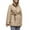 Khaki-30, variant on Winter Jackets Women Trench Coat Quilted Lightweight Puffer Jacket Stand Collar Peacoat