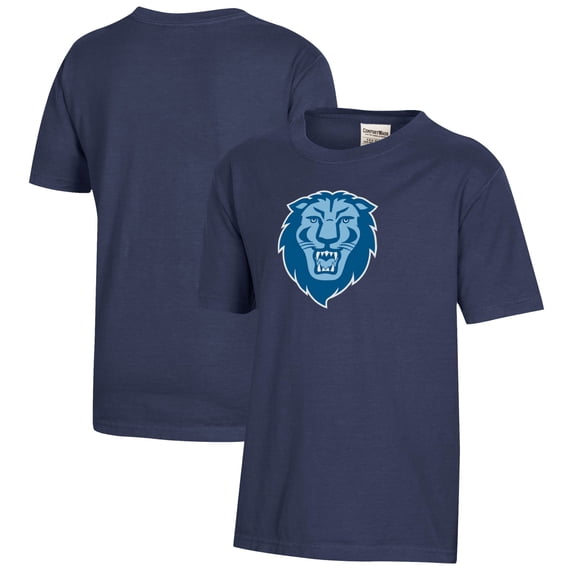Youth  Heather Navy Columbia University Logo Comfort Wash T-Shirt