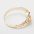 thumbnail image 5 of LBG British Made 9k Rose Gold Natural Ruby Womens Band Ring - 33 size options - 7.5 - 33 size options - Sizes 4 to 12 Available, 5 of 6