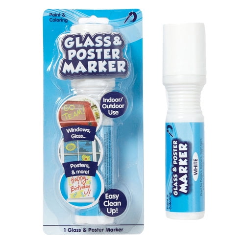 White Glass & Poster Marker, 1 Each