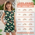 thumbnail image 6 of ZIATUBLE4S Daisy Ladybug Print Girls Summer Romper Kids Button Ruffle Trim Elastic Waist Short Jumpsuit Outfit Round Neck Playsuit Clothes with Pockets for 13-14 Y, 6 of 6