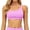 Pink, variant on One Shoulder Sports Bras for Women - Sleeveless One Strap Low Impact Asymmetrical Workout Yoga Tops Size: M Pink