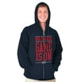 thumbnail image 4 of No Talkie Game is On Football Zip Hoodie Sweatshirt Men Brisco Brands L, 4 of 6