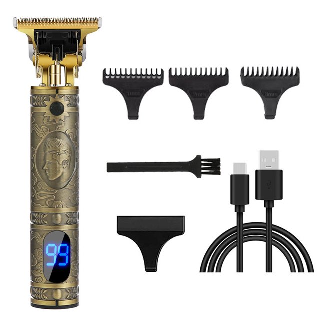 Cortapelos para hombres, recortador de pelo para peluqueros, recortador profesional, revestimientos para bordear barba para hombres Vhermosa CPB-US-DYP1644-5