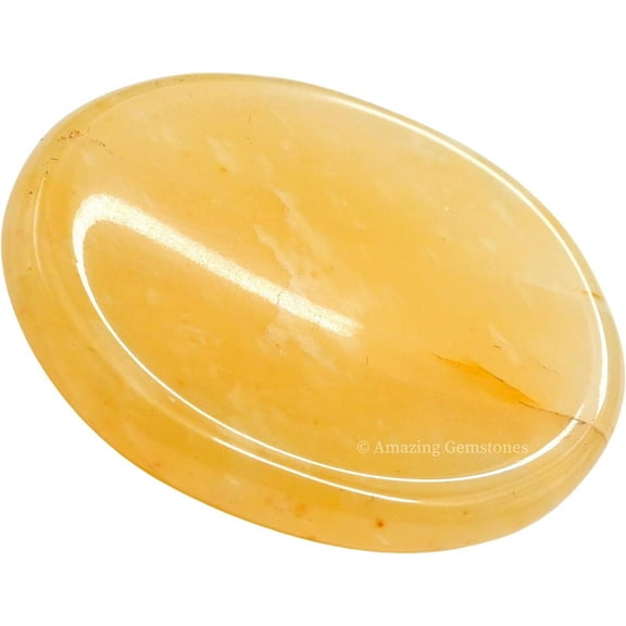 Yellow Aventurine Crystal Thumb Worry Crystal Pocket Stones