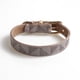 thumbnail image 1 of Abastado Collar de perro de cuero acolchado clásico básico de lujo – Cerradura de latón a prueba de óxido para mascotas grandes y medianas, 1 of 5