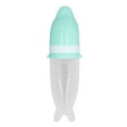 thumbnail image 1 of Silicone  Spoon, Integrated Design Dustproof Lid Baby Silicone Food Feeder Safe  For Rice Cereals For Infants, 1 of 8