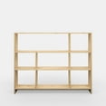 thumbnail image 2 of Ada Home Decor Lavina 3 Tier Open Shelf Cube Modern Bookcase, Oak, 2 of 7