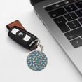 thumbnail image 6 of Naloa Corgi with Flowers Print Round Keychain Keychain Key Ring, Key Tag, Key Chain Bulk for Gift Accessories (Round), 6 of 7