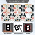 thumbnail image 3 of Yayeee Blank Wall Plate Cover 1-Gang 4.5"x2.7" Home Unused Decorative Outlet, Black Retro Flower, 3 of 7