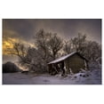 thumbnail image 1 of Great BIG Canvas | "An Abandoned Prairie Homestead In Winter, Rural Alberta, Canada" Art Print - 48x32, 1 of 4