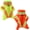 A-2pcs Yellow/Orange, variant on High Visibility Reflective Safety Hats Sun Protection Wide Brim Flap Women