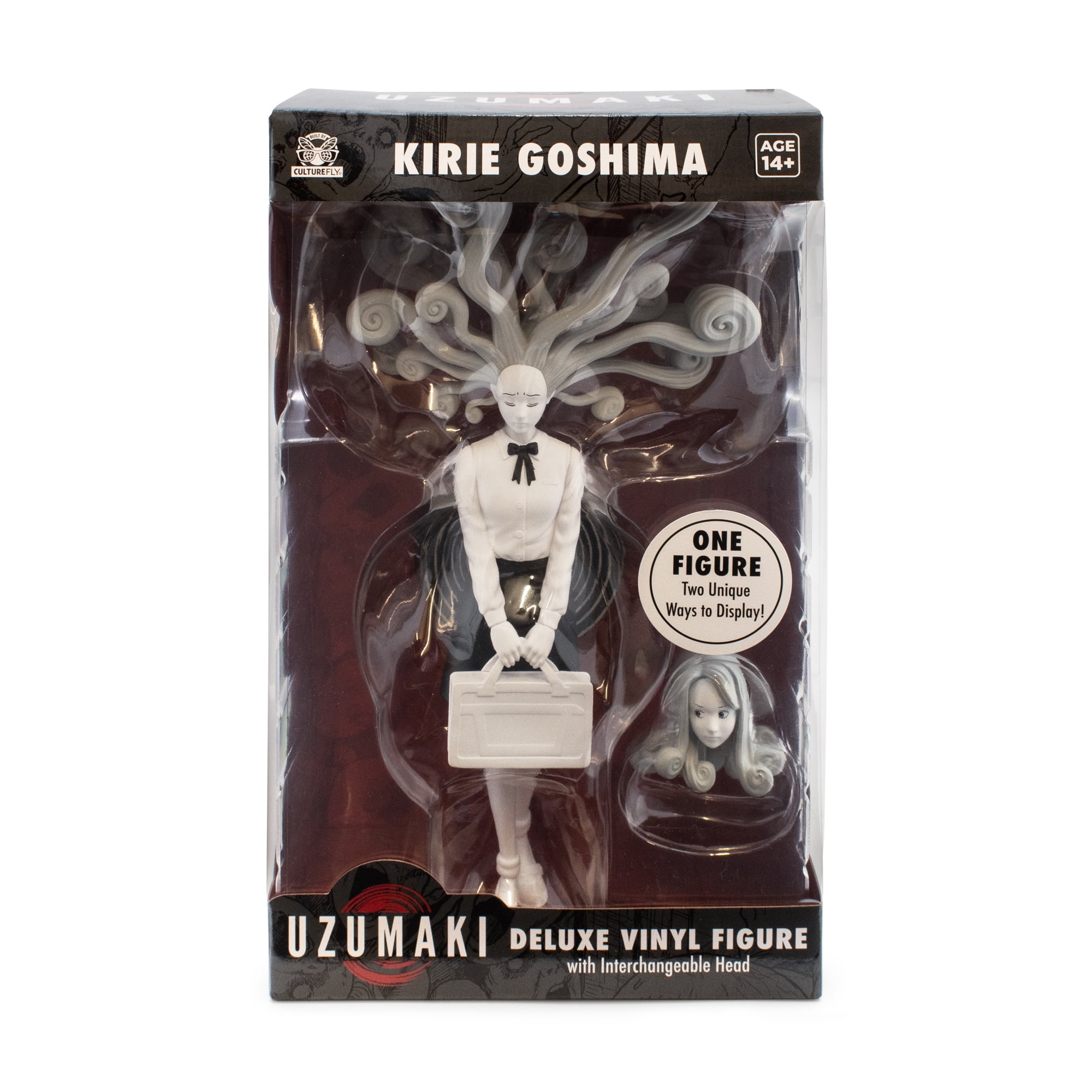 Uzumaki Kirie Deluxe Vinyl Figure with Swappable Heads by CultureFly | 9-Inch Horror Manga Collectible