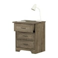thumbnail image 3 of South Shore Harma, Farmhouse End table, Weathered Oak, 3 of 13