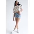 thumbnail image 2 of Ragstock Beige Striped Boxy Cropped Polo, 2 of 4