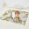 thumbnail image 2 of Yellow Lemon Flowers White Pattern Blanket,Comfortable Soft Flannel Throw Blanket,All Season,Warm Lightweight Blankets for Sofa Bed Couch Living Room Chair,30"x40", 2 of 4