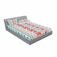 thumbnail image 3 of Ambesonne Tribal Fitted Sheet & Pillow Sham Set, Motifs, Twin, Multicolor, 3 of 3