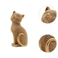 thumbnail image 6 of yotijay Cat Statue Animal Sculpture Art Crafts Collection Resin Modern Tabletop Ornament Gold, 6 of 9