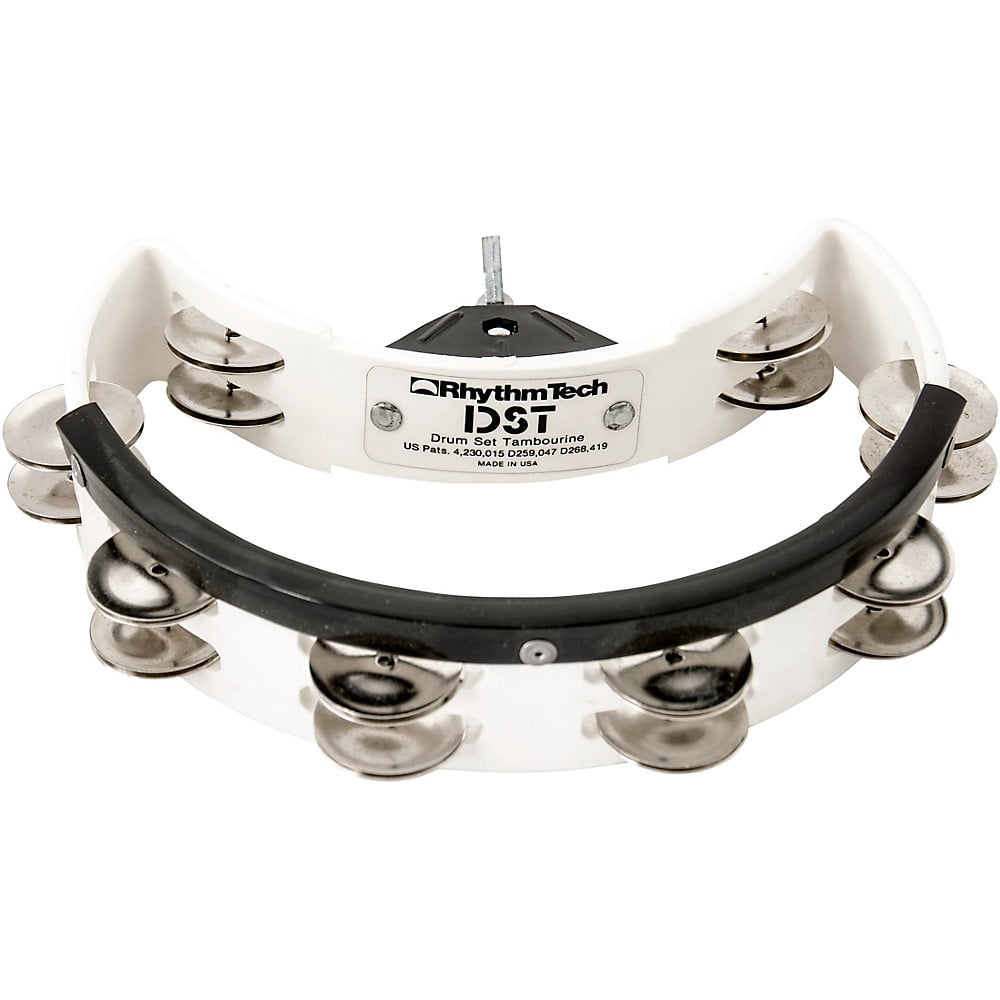 Rhythm Tech DST20 Drum Set Tambourine 9 in. White