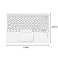 thumbnail image 2 of Dvkptbk Bluetooth Wireless Keyboard, 78-Keys Lightweight Ultra Slim Keyboard with Touchpad, Office School Supplies for Computer, Desktop, PC, Laptop, Tablet, 2 of 5