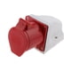 thumbnail image 3 of 4 piezas Enchufe de Pared Sharpla Superficie en ángulo 380V 32A Color Roja, 3 of 5
