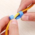 thumbnail image 3 of Decodeary 20Pcs/Set Self Adhesive Cable Clips Wire Straps Cord Organizer Desk Management black 1Set, 3 of 6