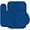 Navy Blue, variant on Gorgeous Home Linen Bathroom 6 Modern Solid Print 3-Count Navy Blue Polyester Bath Rugs, 18 x 28, Non-Slip Backing