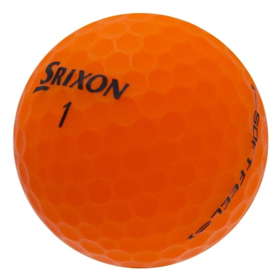 36 Matte Orange Srixon Soft Feel Golf Balls in Mint Condition, Recycled Used Golf Balls, AAAAA Quality Quality, Best Quality, White