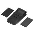 thumbnail image 1 of Leather Watch Pouch Portable Large Space Single Timepiece Strap Watch Storage Bag Black, 1 of 8