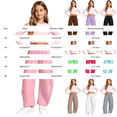 thumbnail image 5 of UACY Girls Boys Curved Wide Leg Cargo Pants Elastic High Waist Loose Fit Sweatpants Baggy Balloon Leg Trousers Fall Winter Bottoms (Grey, 9-10 Years), 5 of 8
