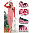 thumbnail image 3 of Purcoar Christmas Pajamas for Family Stripe Sleepwear Sets Women S-XXL, 3 of 10
