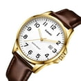 thumbnail image 7 of Watch for Men Minimalist Ultra Thin Wrist Watch Waterproof Quartz Analog Watch with Leather Strap -Gift for Men, 7 of 7