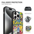 thumbnail image 4 of Funny Cartoon Anime Pokemon Pikachu (9) Phone Case Compatible with iPhone 15 Case Triple camera TPU Protective Cover Gift For IP15 Pro-6.1in, 4 of 6