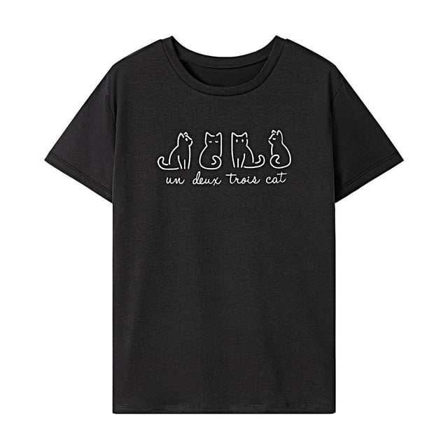 Camiseta para Mujer Ropa de Verano Top de Manga Corta para Desplazamientos Uso Diario Trabajo S