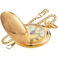 thumbnail image 1 of Reloj de Bolsillo Realpoo Cuarzo Escudo Liso Dorado, 1 of 6