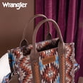 thumbnail image 6 of Wrangler Women's Boho Aztec Tote Bag - Stylish Shoulder Purse with Top Handle Satchel Design, Coffee, 6 of 7