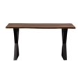 thumbnail image 2 of Porter Designs Manzanita Live Edge Solid Sheesham Wood Console Table - Brown, 2 of 5