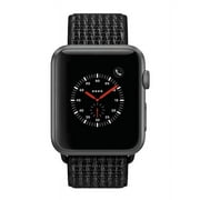 Apple Watch Series 3, 38MM, GPS + Cellular, Space Gray Aluminum Case, Black Sport Loop (Non-Retail Packaging)