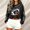 A1 Black, variant on Cropped Sweatshirts for Women Football Mom Shirts Pullover Sweaters Turtleneck Drop Shoulder Summer Must Haves Cute Tops Cozy Outfits Crop Tops Crew Neck Heart Graphic Baseball Mom Shirt Gift White