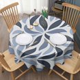 thumbnail image 3 of Round Waterproof Tablecloth 60×60 Inch, Dahlia Floral Reusable Indoor/Outdoor Durable Table Cover for Party Kitchen Dinner Room Decor, 3 of 6