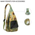 thumbnail image 2 of Butterfly Sunflower Backpack - Whimsical Floral & Insect Motifs, Compact Anti-Theft Pack, 2 of 4