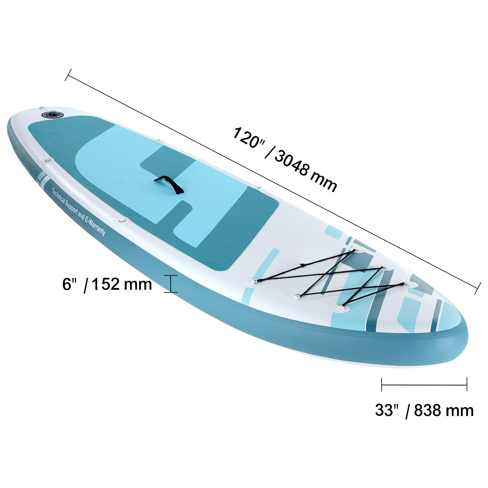 KFFKFF 10 ft Sup SurfBoard Inflatable Stand Up Paddle Board with Paddle Accessory