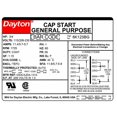 thumbnail image 2 of Dayton GeneralPurposeMotor,3/4hp,1725RPM,56 6K123, 2 of 2
