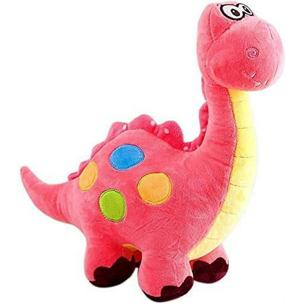14" Pink Plush Dinosaurs, Cute Plush Stuffed Dinosaurs, Dinosaurs for