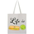 thumbnail image 3 of Inktastic Life is Sublime Cute Food Pun Tote Bag, 3 of 4