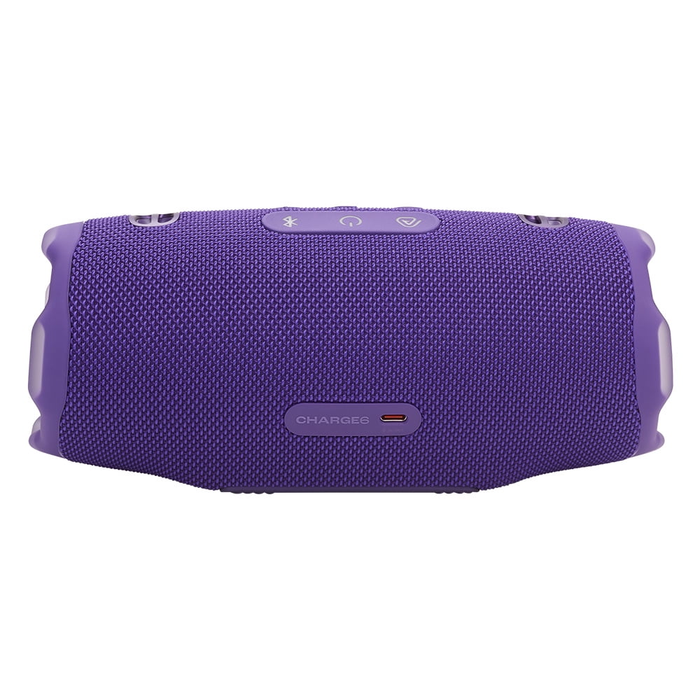 JBL CHARGE 6 Waterproof Portable Speaker Bundle with gSport Carbon Fiber Case (Purple)