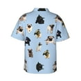 thumbnail image 3 of Pug Hawaiian Shirts For Men, Summer Short-Sleeve Relaxed-Fit Button-Down Shirts Small, 3 of 9