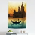 thumbnail image 1 of Romantic Tapestry, People in Gondolas Venice City of Historical Importance Abstract Illustration, Fabric Wall Hanging Decor for Bedroom Living Room Dorm, 5 Sizes, Multicolor, by Ambesonne, 1 of 1