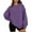 24# Purple, variant on Womens Oversized Sweatshirt Crewneck Sweater Casual Fall 2026 Fleece Lined Stretchy Hoodies Basic Comfort Clothes Loose Maternity Workout Gym Lounge Wear Winter Airport Fashion Camel 3XL