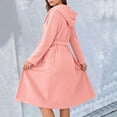 thumbnail image 6 of Gifts for Mom Robes for Women Fuzzy House Coat Oversized Soft Women's Sleepwear Spa Womens Bathrobe Pink, 6 of 9